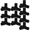 Lurrose Connettori a Scatto per Aste Armadio 16 Mm, Giunti Trasversali in Plastica per Scaffalature Fai da Te, Accessori Modulari per Scarpiere e Guardaroba Portatili, Set 10 Pezzi