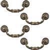 MOROBOR Tira intagliata per armadietto a goccia, 4 maniglie in stile rustico anticato, stile, stile rustico per cucina, armadio (bronzo anticato)