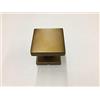 SECUREMME POMO POMOLO PER PORTA QUADRO SECUREMME ALLUMINIO BRONZATO F4 mm63X63 ROSETTA mm55X55, ADATTO AL MONTAGGIO SU PORTE BLINDATE E SU PLACCHE, COME CENTROPORTA O COME MANIGLIA Q8