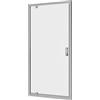 Parama Box Doccia Nicchia 100 cm Mod. Apulia Apertura A Battente Vetro Temperato 6mm Trasparente Profili in Alluminio Cromato Flat Design Maniglia in Abs Cromato