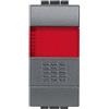 Legrand Bticino Living International L4038R Pulsante No + Portalampada, Rosso