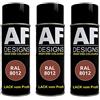 Alex Flittner Designs RAL8012 - Vernice spray per auto, 3 pezzi, colore: rosso/marrone lucido