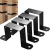 Daaxing Confezione da 4/8 di supporti per ponte e recinzione, supporti metallici a U da 4x4 con viti e fascette per recinzioni per impieghi gravosi (confezione da 4)
