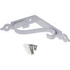 MroMax 2 staffe per mensole, 15 x 2,5 cm (lunghezza x larghezza), in acciaio al carbonio resistente, supporto per mensole angolari, colore bianco