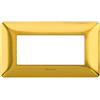 BTICINO AM4804GOS MATIX PLACCA 4P ORO SATINATO