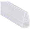 BBTISG Striscia di Guarnizione in Vetro a Forma di U, 2m In Gomma Morbida Adatta per Porte In Vetro con Spazi a 12mm