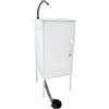 Express Water Luxury Lite, Lavandino Lavabo Lavello, Portatile Autonomo Trasportabile, con Serbatoio d'Acqua, in Acciaio Inox, con Comando a Pedale, Certificato per ASL, per Negozi e Studi Medici