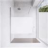 Parama Box Doccia 110cm Walk-in Altezza 200cm Vetro Temperato Opaco da 8mm con Trattamento Anticalcare mod. Lazaros