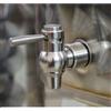 SIP RUBINETTO A SFERA ACCIAIO INOX 3/8 PER FUSTO FUSTI CONTENITORE OLIO ANTIGOCCIA