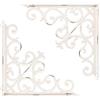 Generic Staffe per mensole, in ghisa, per mensole sospese, stile antico, include viti, set di 2 staffe decorative per mensole Art Deco