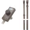 Berti Ferramenta Serratura di sicurezza Berti Ferramenta art. 326 con pompa-cilindro 60 mm COMPLETA DI ASTE Grigio