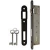 POKM Toolsmarket GmbH Serratura a incasso con trappola a rullo per porta della stanza colorata universale con rullo Z078
