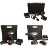 CEP Kit Elettroutensili con Smerigliatrice Angolare a batteria ML-CAG10, Avvitatore ad Impulsi ML-LS22 e Trapano avvitatore ML-CD125
