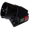 KEDU KOA5L - Interruttore a pulsante con spina europea industriale, interruttori elettromagnetici con mancanza di corrente e protezione da sovratensione 2P+E 16A 250V CE TUV IP44