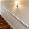Dawselod 400cm Corrimano Bianco in Legno Massello | Ringhiera per Scale Antiscivolo per Casa | Sicurezza Pesante per Scale Interne ed Esterne, Corridoi, Solai & Patii