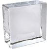 Fuchs Design Collection Crystal classica 1 pezzo liscio lucido mattoni in vetro vetromattone 10x10x5 cm Blocco di vetro fatto di vero vetro di alta qualità
