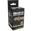 AK Interactive AK REAL COLORS SET RCS130 US Army Modern AFV Colors (4x17ml)