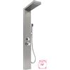 HUOLE 3 In 1 Colonna Doccia, Acciaio Inox Colonna Doccia A Pioggia Idromassaggio, Cascata Doccetta Per La Casa O Hotel,15 * 47 * 130 cm-spazzolato