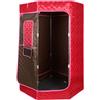 HUOLE Sauna a Vapore Portatile, 3L Sauna (senza la sedia) 1500 W, con Telecomando e 1 Strumento di Fumigazione, Per Spa di Sauna Tenda a Casa Spazio Grande, 90 * 90 * 180cm-3L-rosso