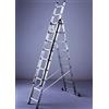 FACAL SCALA TELESCOPICA A SFILO IN ALLUMINIO 21 GRADINI H 202 - 516 CM APPOGGIO O CAVALLETTO