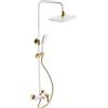 ZENGRICE Colonna Doccia, Doccia Retro, Sistema Doccia A Parete con Doccetta Regolabile, Altezza regolabile, Costruito per durare, per Bagno Hotel, Spa, Case