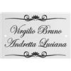 GUIZZO Creart - Targa Personalizzata con Nomi/Via in Ceramica Targhetta Modificabile con Fori, per Porta Ingresso con Numero Civico Esterno 14,5x9,3H Bianco + Greche