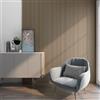 NEU.HOLZ Set di 16 Pannelli Fonoassorbenti Decorativi Isolamento Acustico per Parete e Soffitto Pannelli in Feltro Acustico PET con Listelli in MDF - Noce chiaro