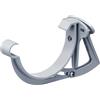INEFA Supporto per plancetta, regolabile, per grondaia semicircolare, Staffa, supporto per fascia, accessori, grondaia in plastica per la casa estiva 125mm, Grigio