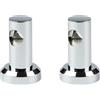 Feegow Staffa da Parete per Doccia da 22 mm, Supporto per Barre da Parete con Diametro del Tubo 21,5 mm-22 mm (Confezione da 2)