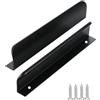 jiajulashou123 2 Pcs Maniglie Nascoste per Mobili Nero Maniglie da Cucina Curve Lega di Alluminio Maniglie per Armadio Moderni Maniglia per Cassetto Invisibile per Armadietti Scarpiere (length:1500mm)