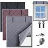 Generico Isolamento per Finestre L'inverno, Tenda Finestra Coibentata Copertura per Finestra Con Isolamento Termico per Camera da Letto Mansarda Camper Mantiene Il Calore(Gray,70x140cm/28x55in)