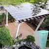 XINGWANGG Pensilina Tettoia per Esterno,Tetto Policarbonato Trasparente,Pannello Impermeabile Antipioggia,Copertura per Tetto Gazebo Serra Giardino,Facile da Tagliare,Viti,Personalizzabile (W*L:0.5x4m)