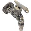 Uonlytech Rubinetto Per Bagno in Lega Di Zinco Rubinetto Per Lavabo Vintage Nichel Spazzolato Facile Da Installare