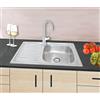 Omeere, 80x50, lavello da incasso piccolo rettangolare, lavello sottopiano in acciaio inox 304, spessore del materiale 0,8 mm, lavello da cucina rettangolare 1 vasca, lavello sottopiano (con ripiano a