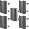 SOTECH 5 x SOTECH maniglia per porta da balcone SEJA II alluminio antracite 85 x 40 x 20 mm maniglia per porta da esterno maniglia per porta da esterno