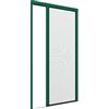 Zanzanet Zanzariera laterale orizzontale su misura frizionata New Euro cassonetto 38mm binario 4mm porta finestra giardino balcone personalizzabile 14 colori 2 reti Made in Italy Verde