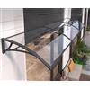 GZGLZDQ 2.5 MM Tettoia Per Esterno In Policarbonato, Pensilina Tettoia per Finestra Protezione Uv Pioggia Neve, Copertura Tettoia per Esterno D'ingresso Veranda Coperture Finestre(60x130cm/24x51)