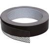 Fassadenprofile Griglia di gronda in alluminio 60 m x 80 mm bianco marrone - nastro di ventilazione forato anti uccelli per tetto e facciata