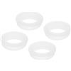 QUARKZMAN 4pz Scatto Anello di Tenuta in Gomma Foro Tappo di Montaggio Diametro 38.6mm Id 32.5mm H 12.5mm Guarnizione Antigraffio per Scatola Elettrica Cavo Tubo Trasparente