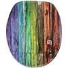 Sanilo Sedile WC, grande scelta di belli copriwater da legno robusto e di alta qualità (Arcobaleno)