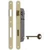 effedielle Serratura AGB Patent Grande Foro entrata mm 45 Quadro mm 8 frontale 22 ottone lucido verniciato
