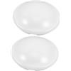ELAYARD Paralumi da Soffitto a Fungo 2 Pezzi in PC Bianco Installazione Facile e Luce Soffusa per Cucine e Camere da Letto Stile Moderno Minimalista