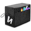 VRTYVEYBB Copertura antipolvere impermeabile per macchina da cucire con tasche organizzative per accessori (nero)