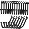 BESPORTBLE 20pezzi Ganci Da Parete Ferro Battuto Ganci Murali Resistenti Per Garage e Giardino Supporti Per Attrezzi Da Esterno e Versatili