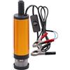 BlissfulAbode Pompa dell'acqua sommergibile portatile 12 V 24 V CC con alta portata e motore in rame per trasferimento diesel, acqua e vino, con filtro a rete rimovibile per un'uscita più pulita (D)