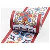 VisitRyl Bordi per Carta da Parati Adesivi Mattoncini di fiori rossi 10cm X 1000cm Design Decorativo