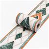 VisitRyl Bordi per Carta da Parati Adesivi Verde, giallo, bianco, moderno 10cm X 1000cm Design Decorativo