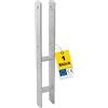 GRUNDLINE - Supporto per pali di ancoraggio H 7 x 7 - Ancoraggio per pali - Supporto per pali per cemento - Base di supporto - Supporto per travi - Supporto per pali - Connettori in legno - Ancoraggio