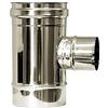 MBM Raccordo T 90 ridotto DN 80 canna fumaria DN 120 tubo acciaio inox 316