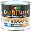 DURIPLASTIC Durilux Antiruggine Sintetico per Ferro, 0,5L e 2,5L, Fondo Protettivo, Opaco, Grigio Perla/Bianco, Base Alchidica, Made in Italy, per Superfici Ferrose (Bianco, 0,5 Litri)